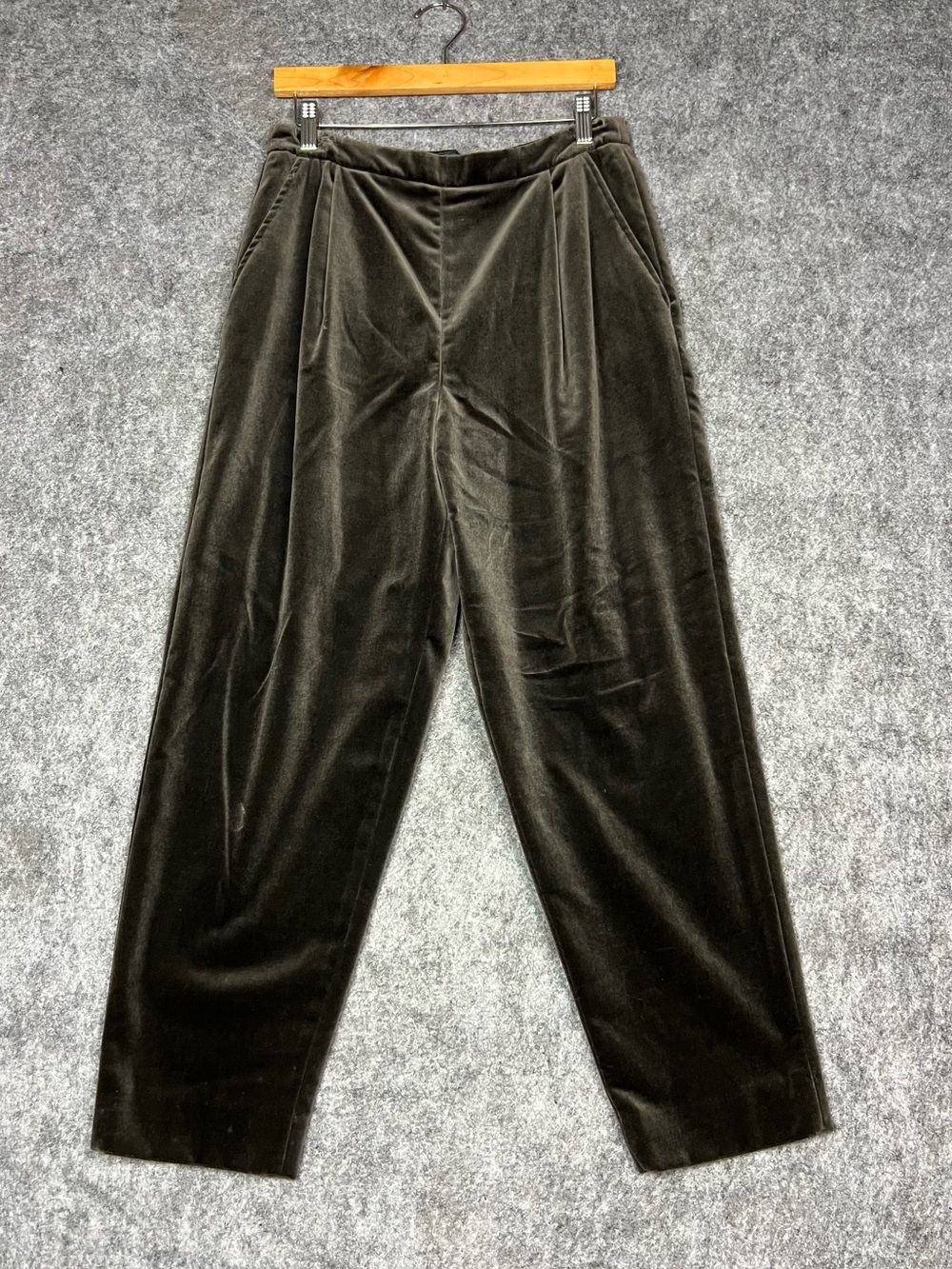 Burberry velvet pants women’s Size 12P Gray Vintage